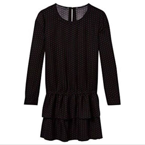 Scotch & Soda black star print ruffled mini dress - Picture 2 of 15